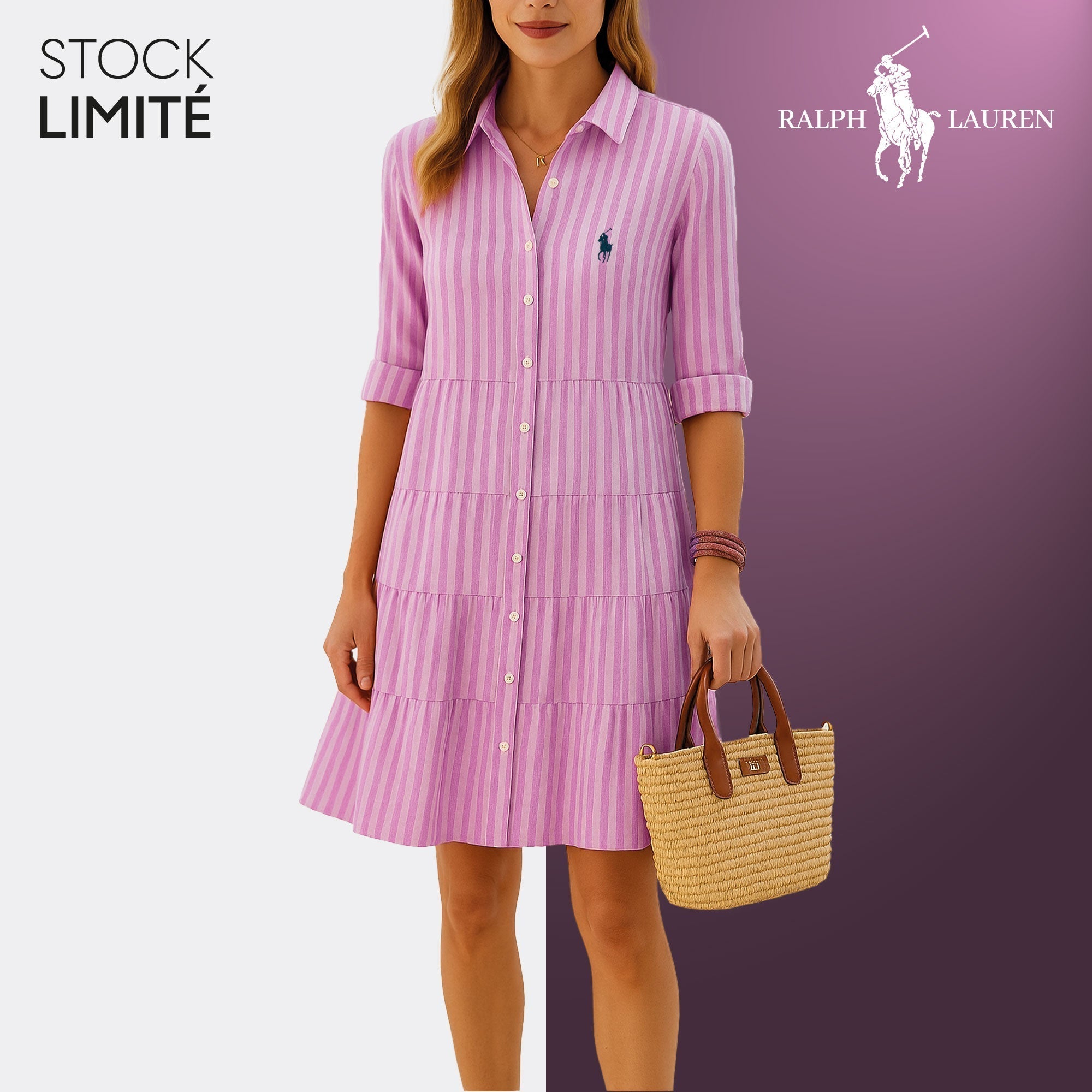 Robe Chemise Rayée – R&L