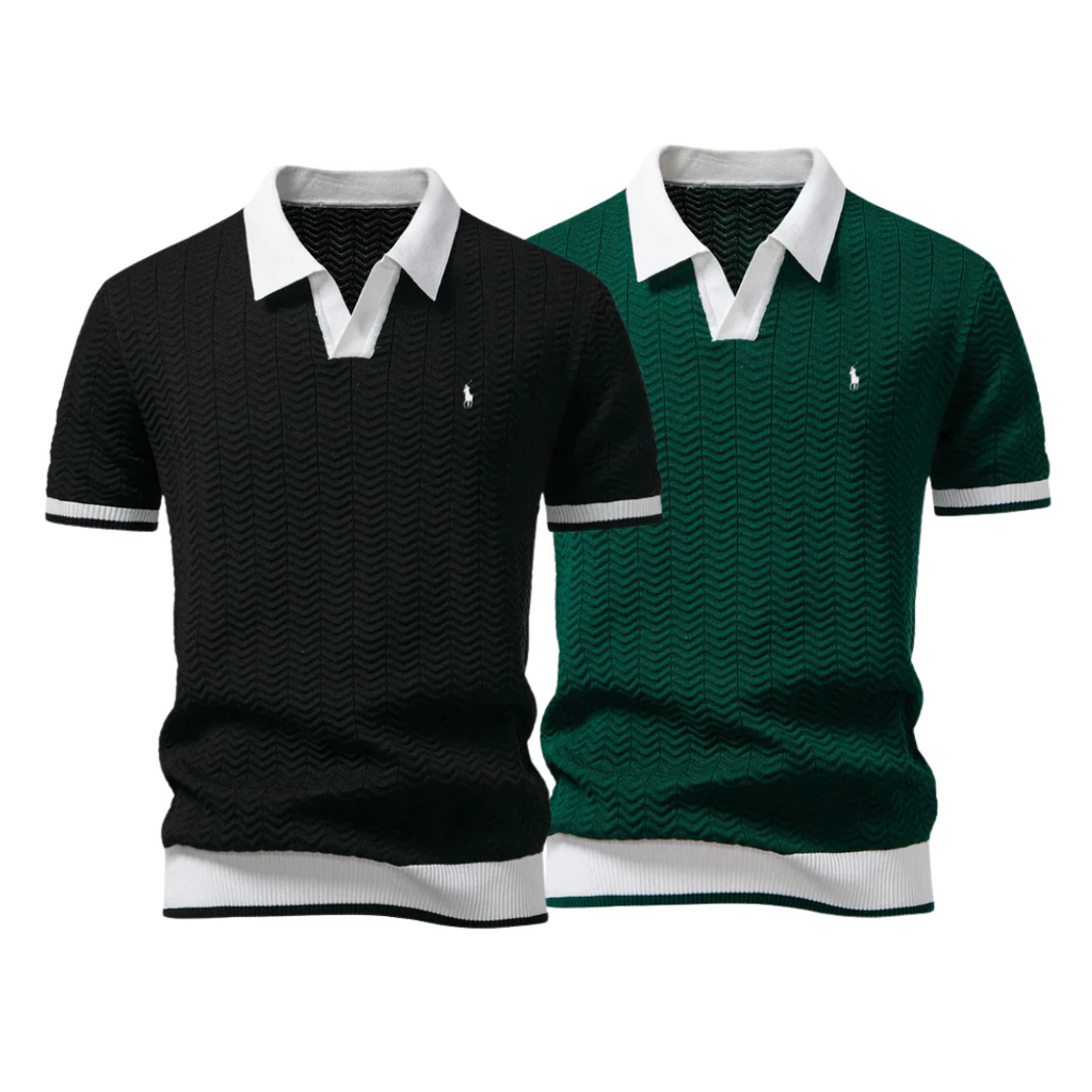 [BUY 1 GET 2] Premium Tricot Polo Shirt Kit (2-Pack) by R&L