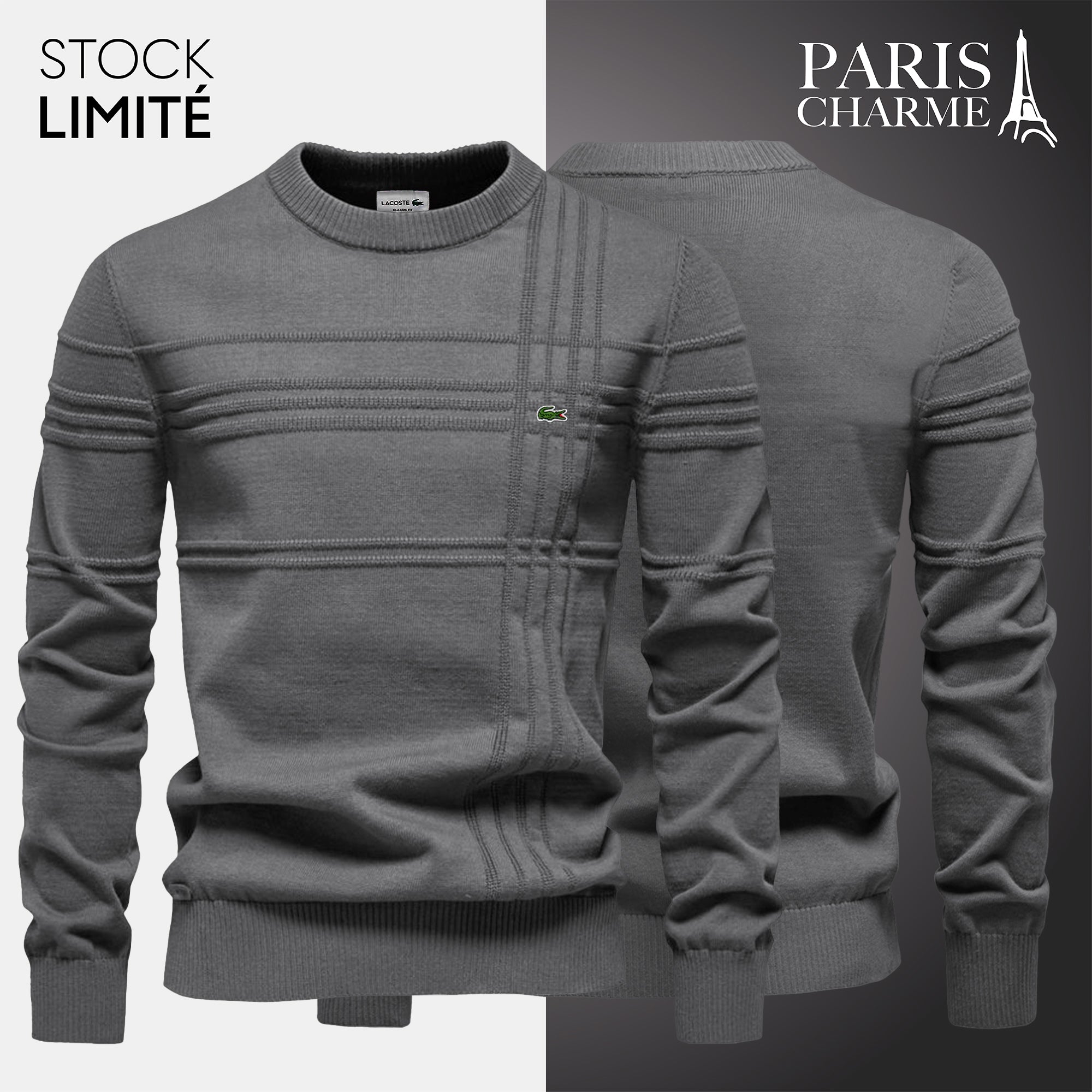Pull Homme Texturé LC (DÉSTOCKAGE)