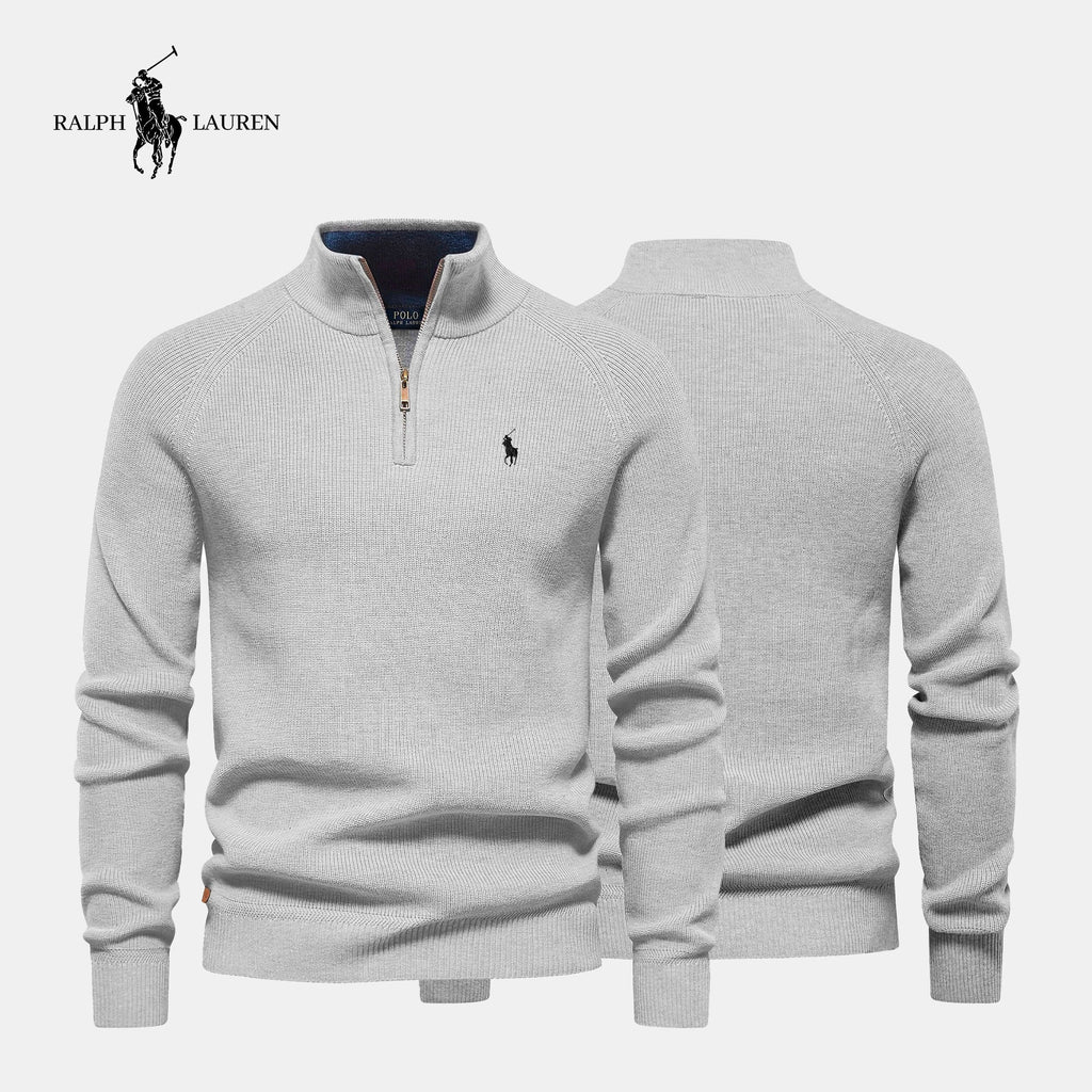 Zipped Collar Sweater R&L + Free Watch